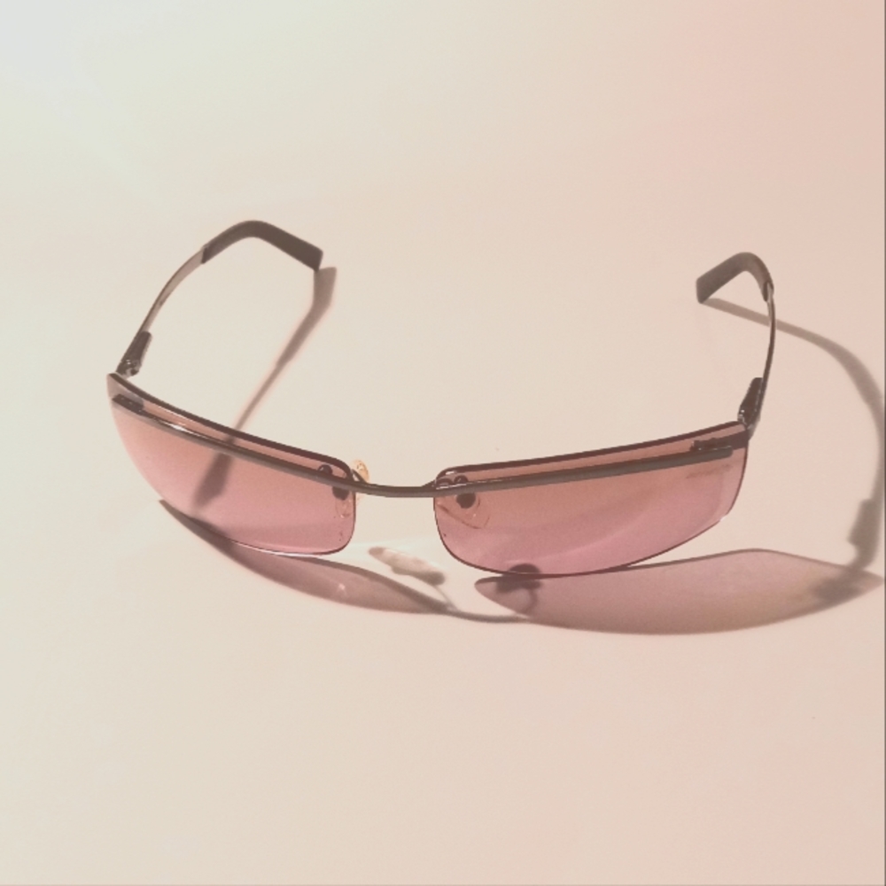 Vintage Arnette Rimless Sideshow Unisex Wrap Sunglasses  3022-517/14
